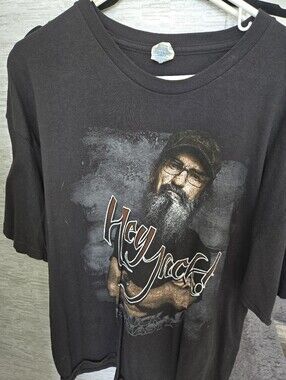 Gildan Black Graphic Tee with Hey Jack! Portrait